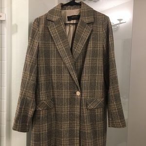 Zara Plaid Coat